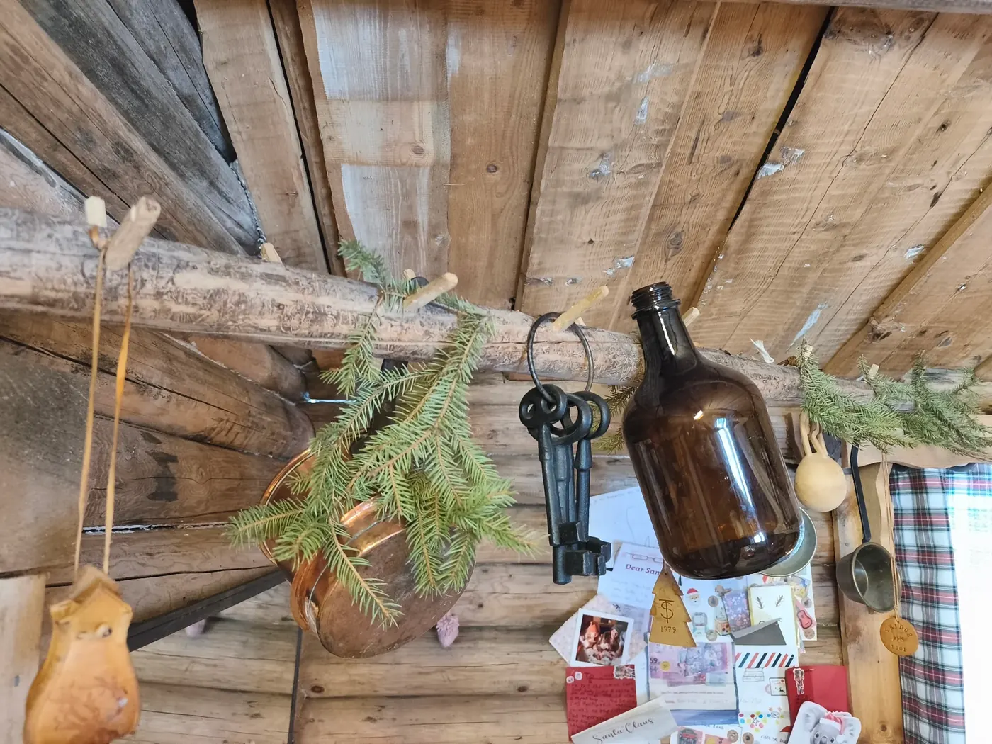 Authentic decoration inside Santa’s cabin at Santa Forest